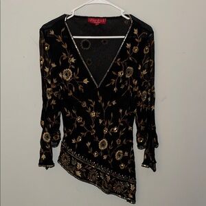 Aftershock Embroidered Top